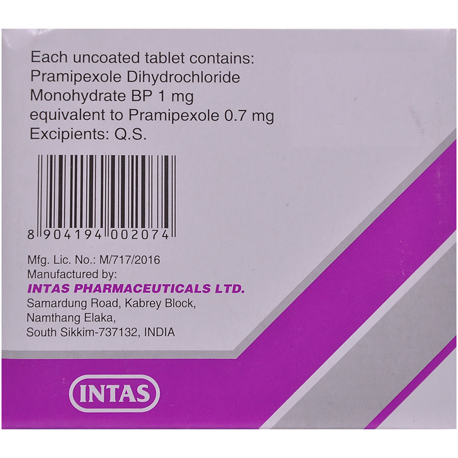 Pramirol-1 Tablet 10's, Pack of 10 TabletS Pramirol-1 Tablet 10's, Pack of 10 TabletS