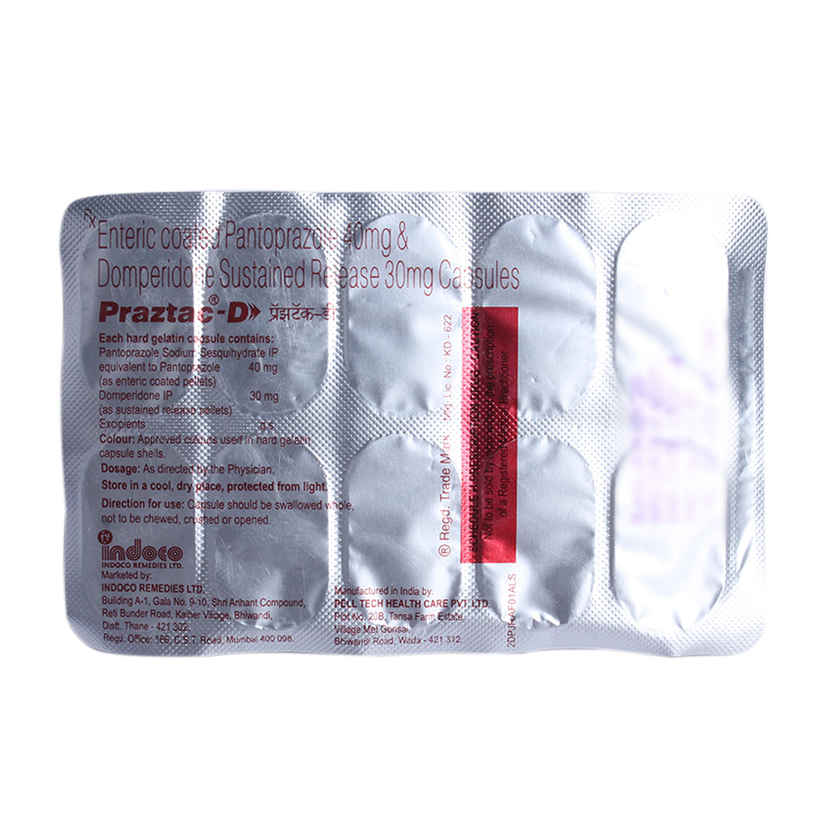 Praztac D Capsule 10's, Pack of 10 CapsuleS Praztac D Capsule 10's, Pack of 10 CapsuleS