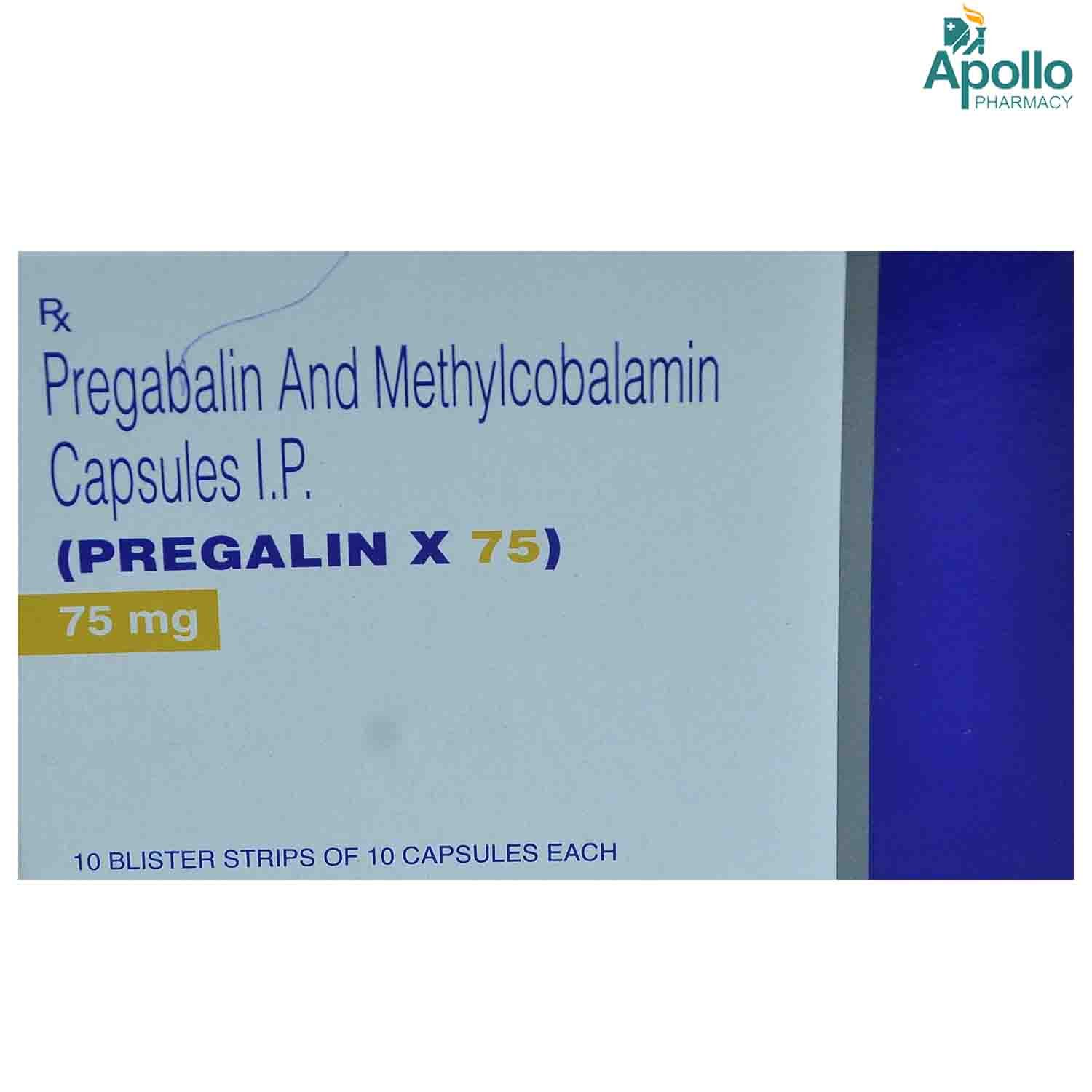 Pregalin X 75 Capsule 10's Pregalin X 75 Capsule 10's