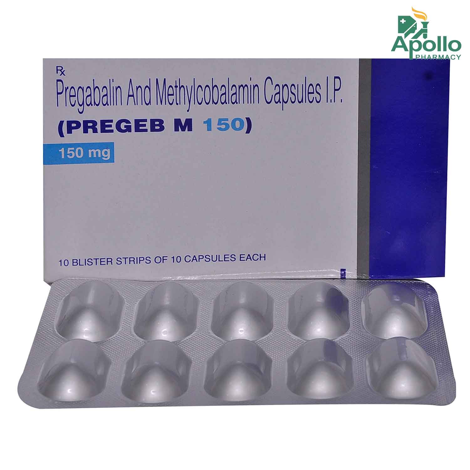 Pregeb M 150 Capsule 10's, Pack of 10 Pregeb M 150 Capsule 10's, Pack of 10
