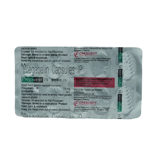 Pregacent 75 Capsule 10's