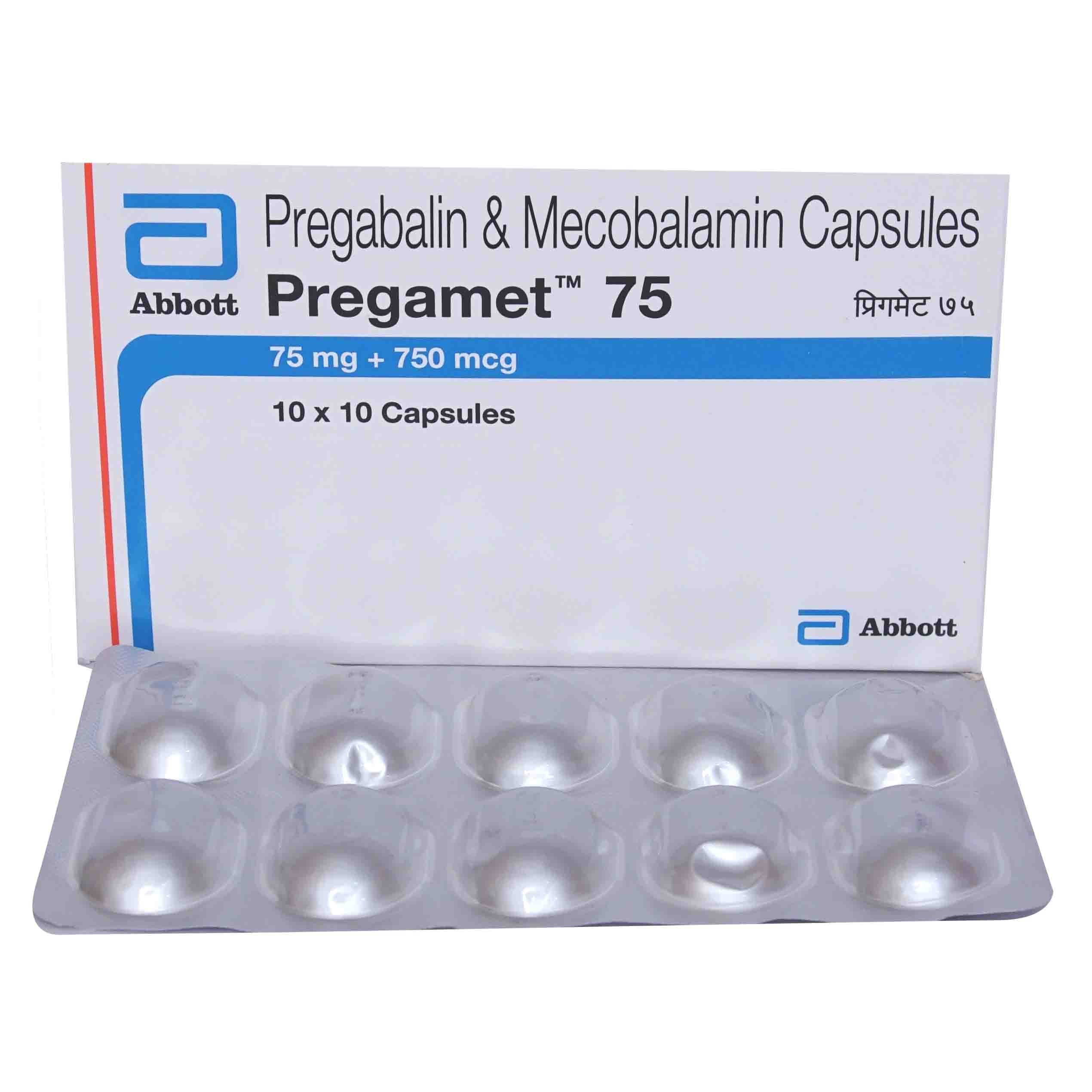 Pregamet 75 Capsule 10's, Pack of 10 Pregamet 75 Capsule 10's, Pack of 10