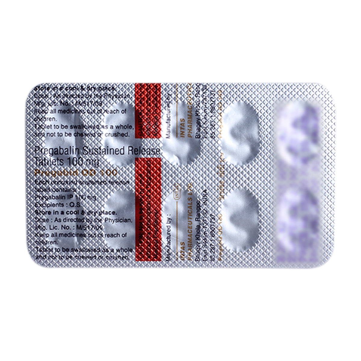 Pregabid Od 100mg Tablet 10's, Pack of 10 TabletS Pregabid Od 100mg Tablet 10's, Pack of 10 TabletS