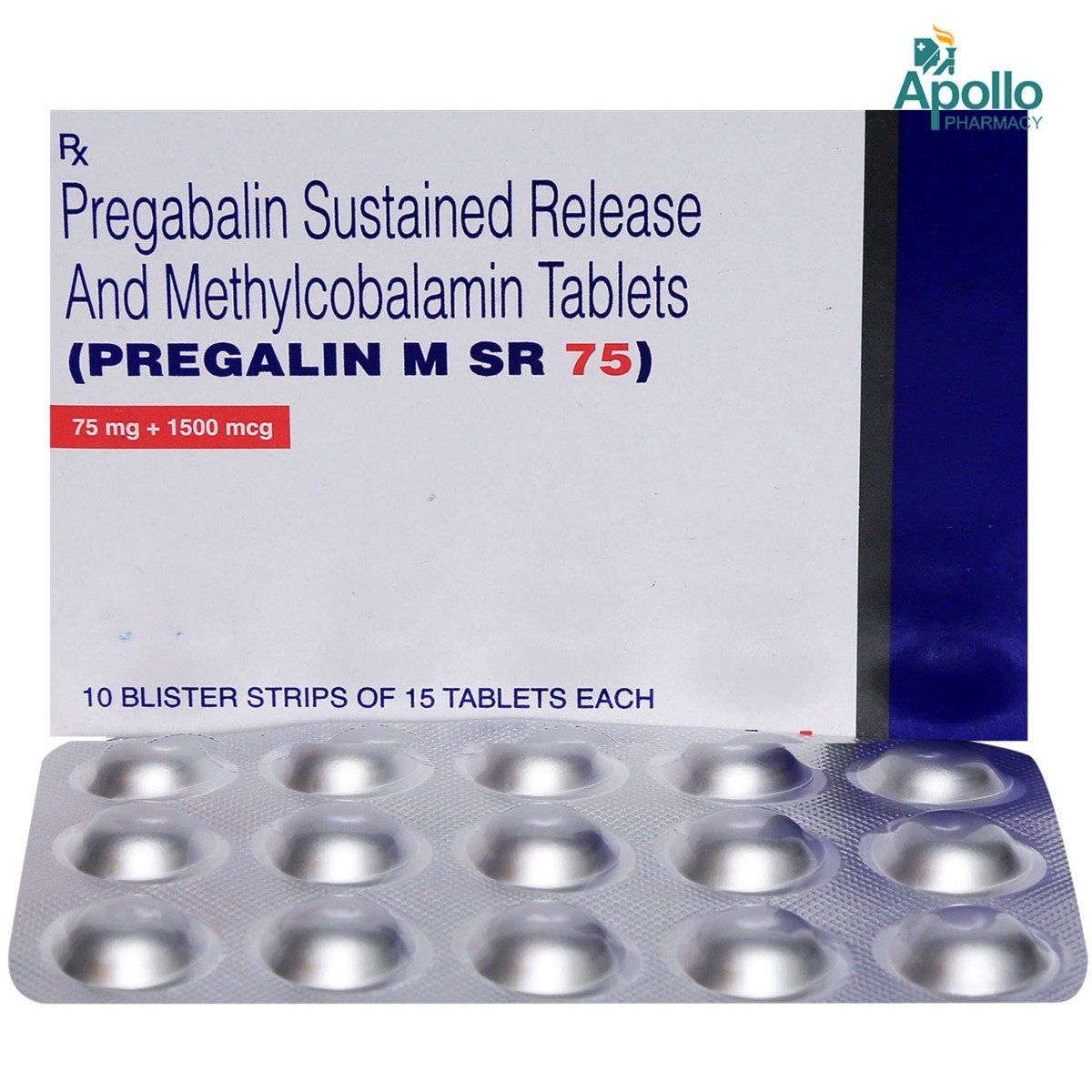 Pregalin M SR 75 Tablet 15's, Pack of 15 Pregalin M SR 75 Tablet 15's, Pack of 15