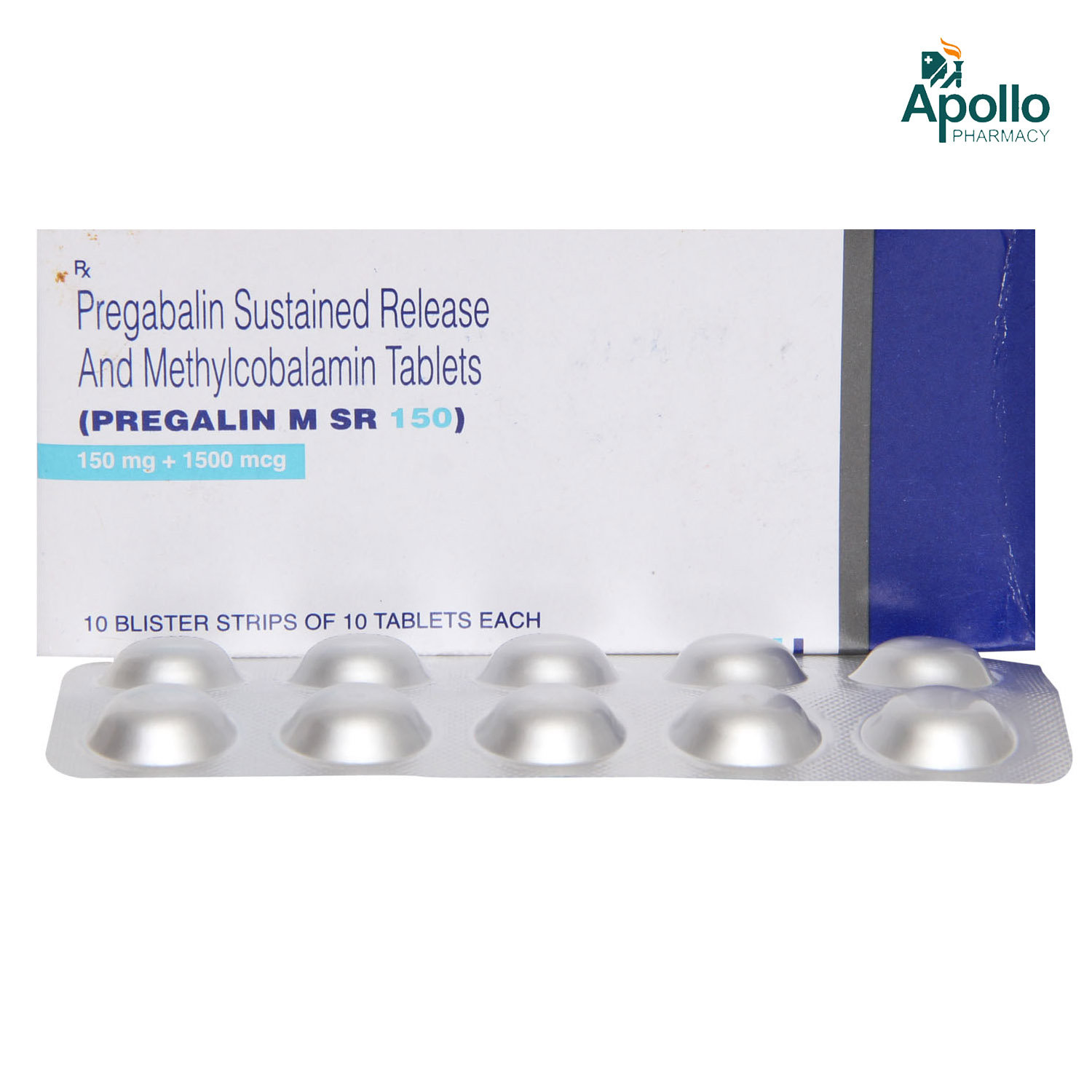 Pregalin M SR 150 Tablet 10's, Pack of 10 Pregalin M SR 150 Tablet 10's, Pack of 10