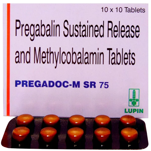 Pregadoc-M SR 75 Tablet 10's, Pack of 10