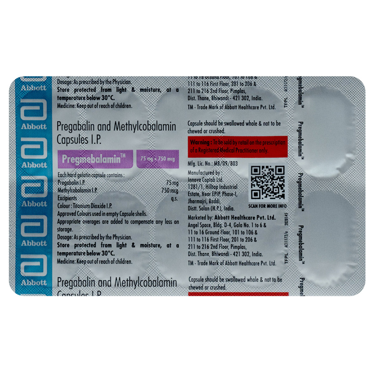Pregmebalamin Capsule 10's, Pack of 10 Pregmebalamin Capsule 10's, Pack of 10