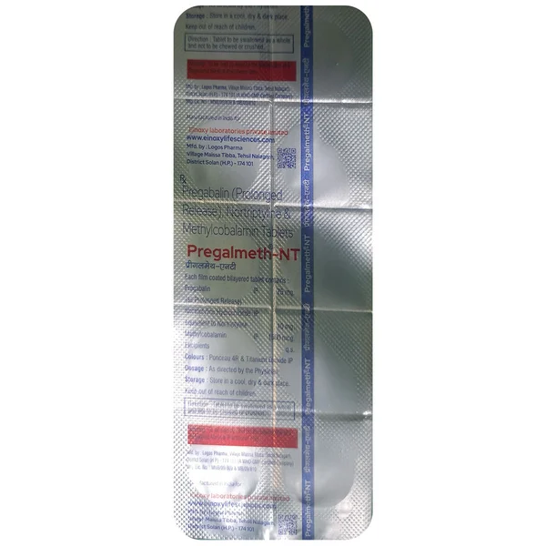 Pregalmeth-NT Tablet 10's, Pack of 10