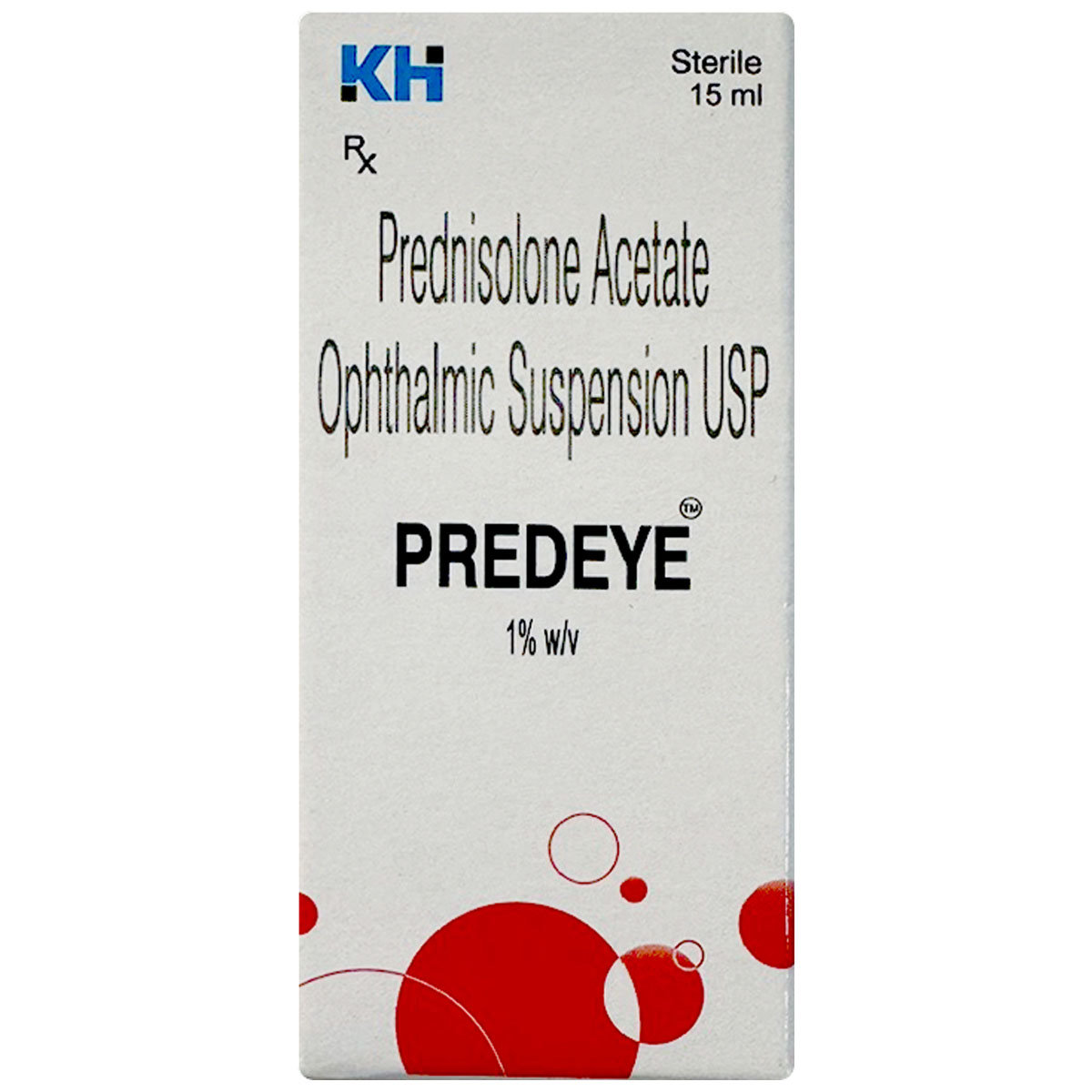 Predeye 1% w/v Ophthalmic Suspension 15 ml, Pack of 1 Predeye 1% w/v Ophthalmic Suspension 15 ml, Pack of 1