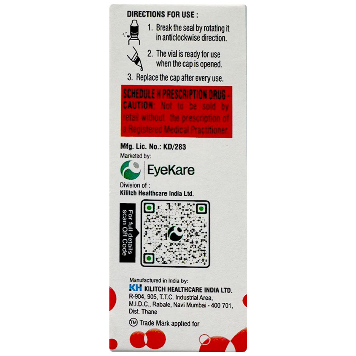 Predeye 1% w/v Ophthalmic Suspension 15 ml, Pack of 1 Predeye 1% w/v Ophthalmic Suspension 15 ml, Pack of 1