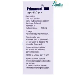 Primacort Buy Primacort 100 Injection online | Uses, Side Effects, Price and ...
