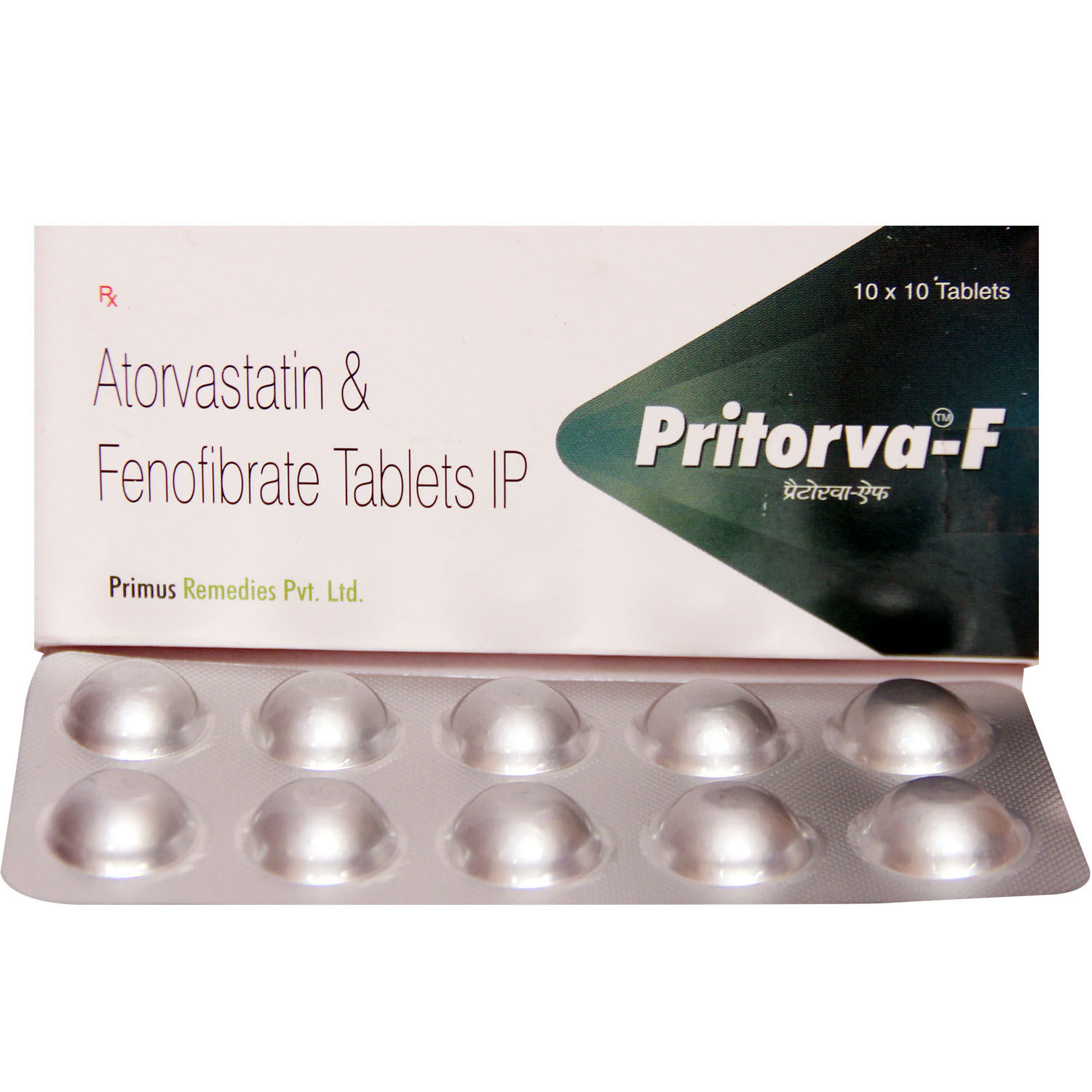 Pritorva-F 10 mg/160 mg Tablet 10's Pritorva-F 10 mg/160 mg Tablet 10's