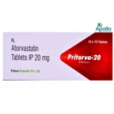 Pritorva 20 Tablet 10's, Pack of 10 TABLETS