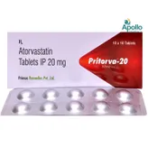 Pritorva 20 Tablet 10's, Pack of 10 TABLETS