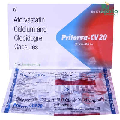 Pritorva-CV20 Capsule 10's, Pack of 10 CAPSULES