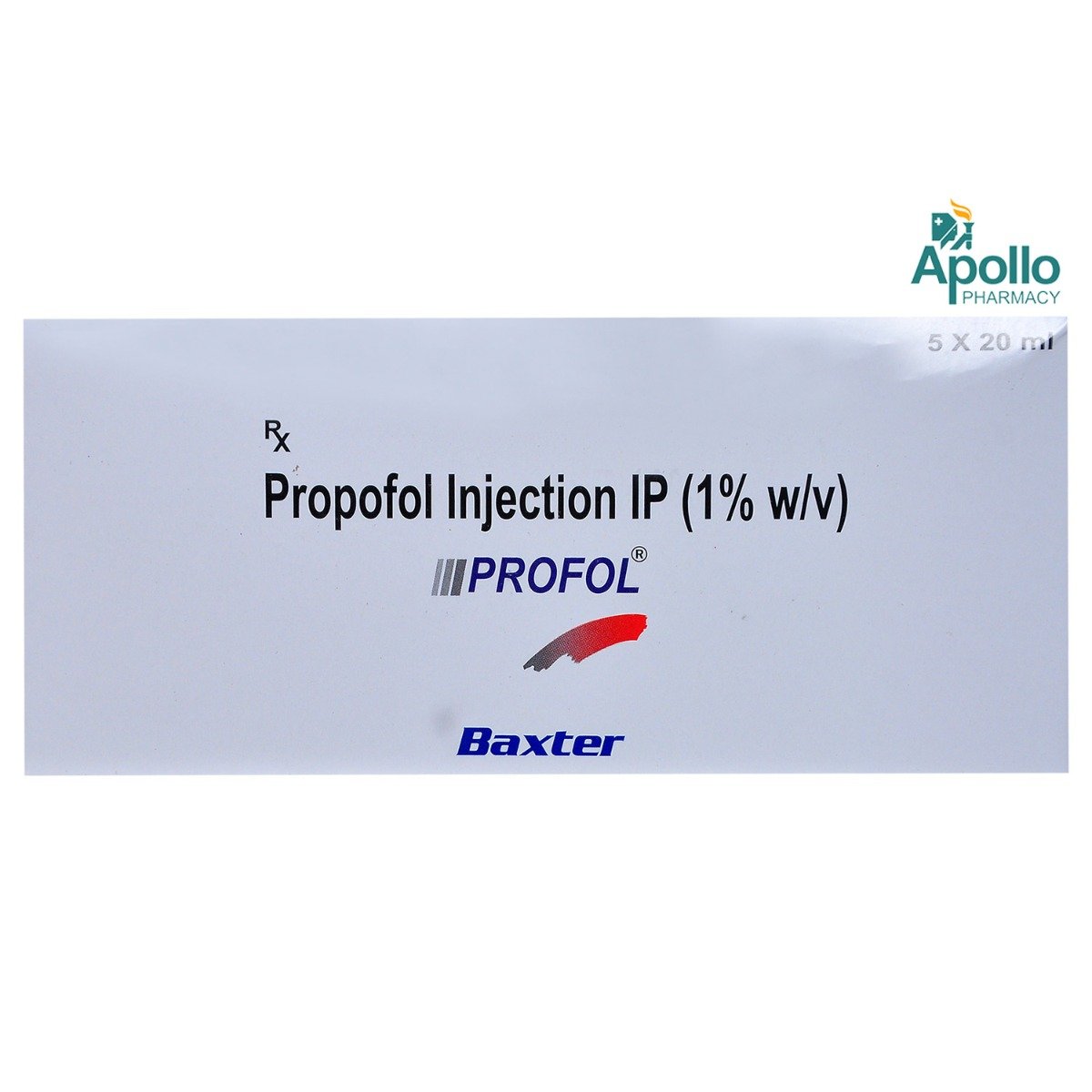 PROFOL INJECTION 1%   20ML, Pack of 1 Injection PROFOL INJECTION 1%   20ML, Pack of 1 Injection