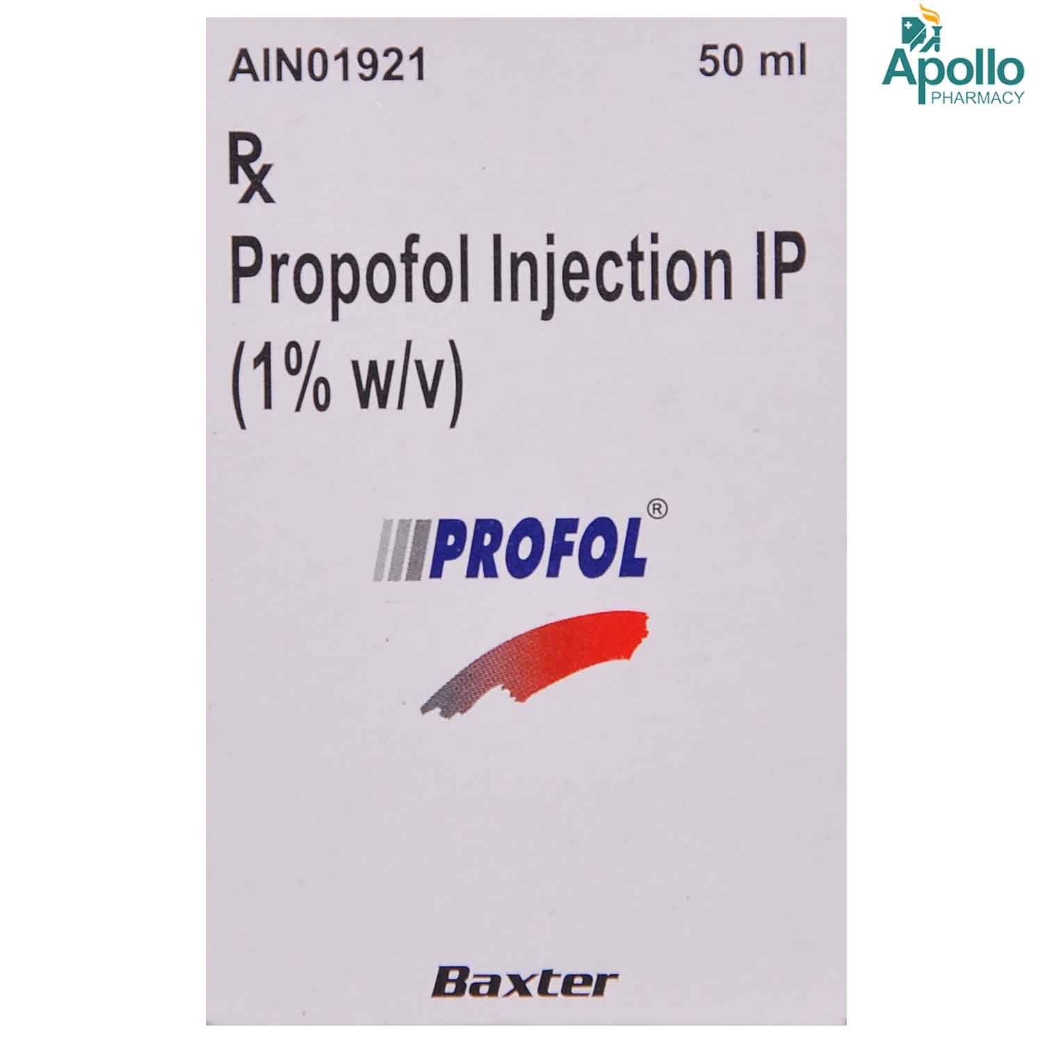 Profol Injection 1% - 50ml, Pack of 1 Injection Profol Injection 1% - 50ml, Pack of 1 Injection