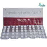 PROLOL 10MG TABLET, Pack of 10 TABLETS