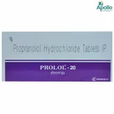 Prolol-20 Tablet 10's, Pack of 10 TABLETS