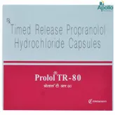 Prolol TR 80 Tablet 10's, Pack of 10 TabletS