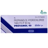 Provanol 40 Tablet 10's, Pack of 10 TABLETS