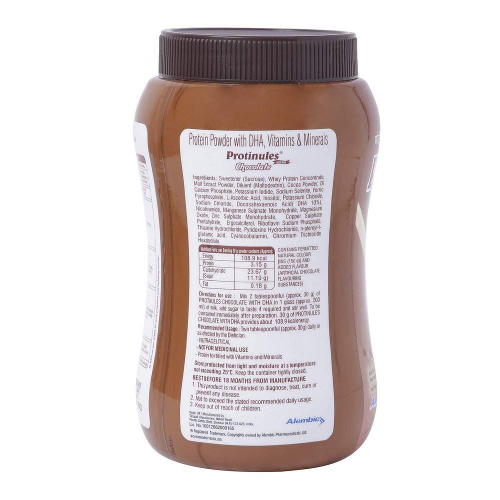 Protinules Chocolate Flavour Powder, 200 gm, Pack of 1 Protinules Chocolate Flavour Powder, 200 gm, Pack of 1