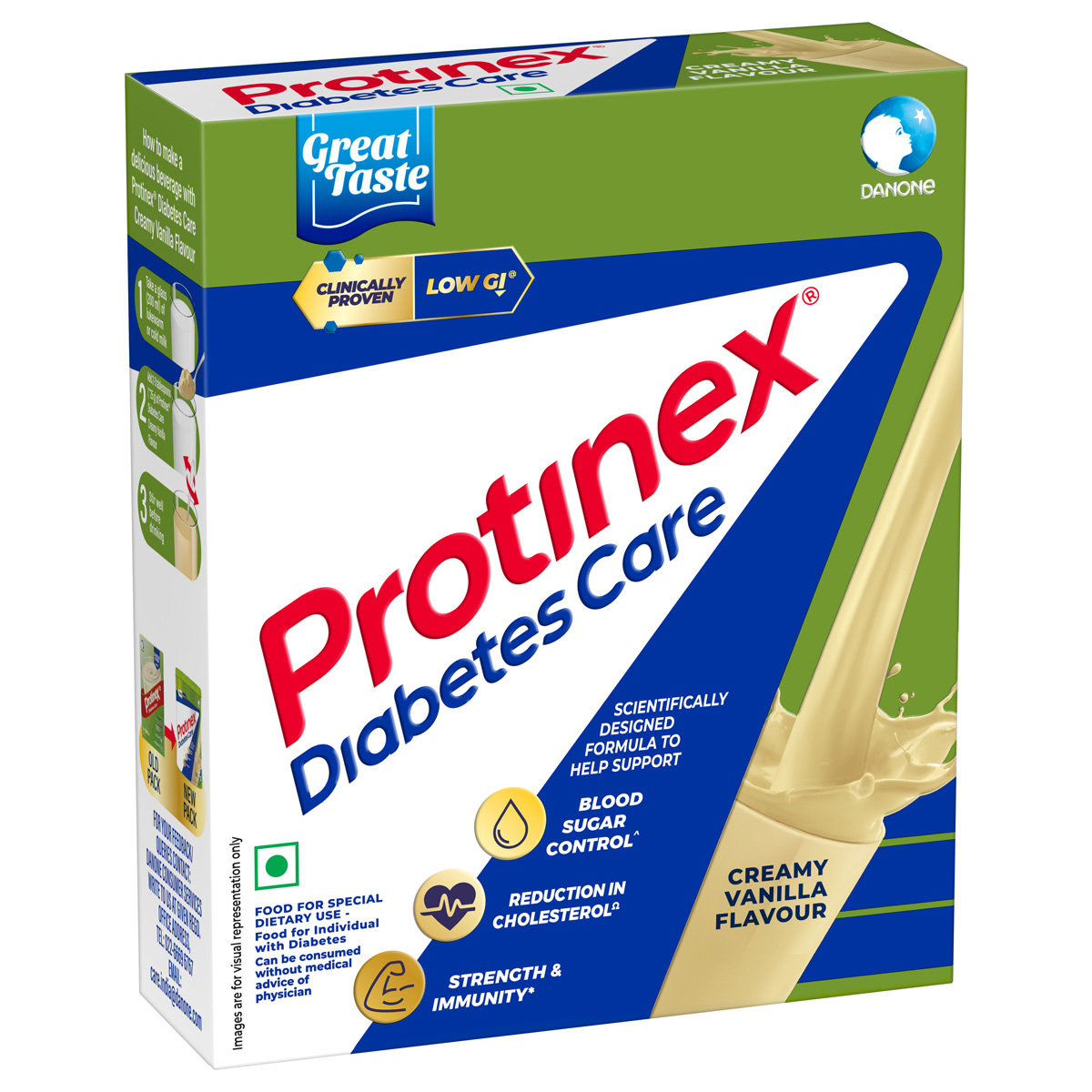 Protinex Diabetes Care Creamy Vanilla Flavour Nutrition Powder 200 gm | For Blood Sugar, Weight Management & Strength, Pack of 1 Protinex Diabetes Care Creamy Vanilla Flavour Nutrition Powder 200 gm | For Blood Sugar, Weight Management & Strength, Pack of 1