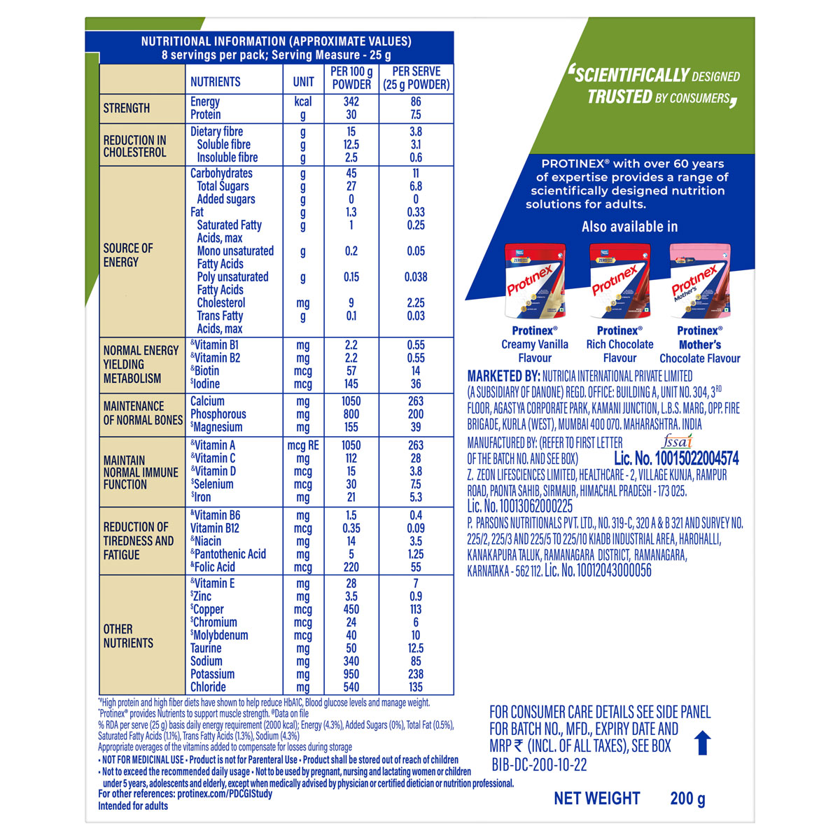 Protinex Diabetes Care Creamy Vanilla Flavour Nutrition Powder 200 gm | For Blood Sugar, Weight Management & Strength, Pack of 1 Protinex Diabetes Care Creamy Vanilla Flavour Nutrition Powder 200 gm | For Blood Sugar, Weight Management & Strength, Pack of 1
