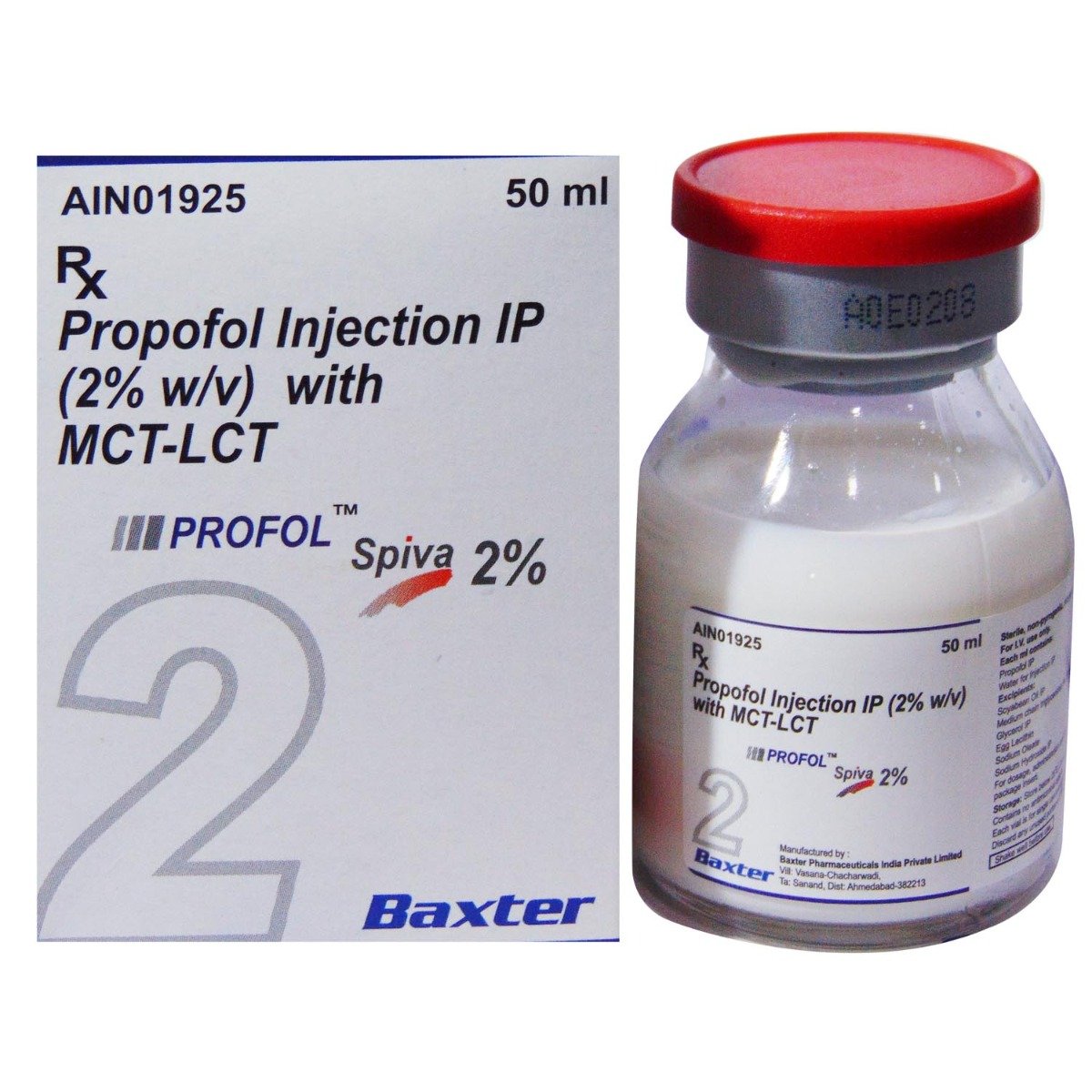 Profol Spiva 2%  50ml  Injection, Pack of 1 Injection Profol Spiva 2%  50ml  Injection, Pack of 1 Injection