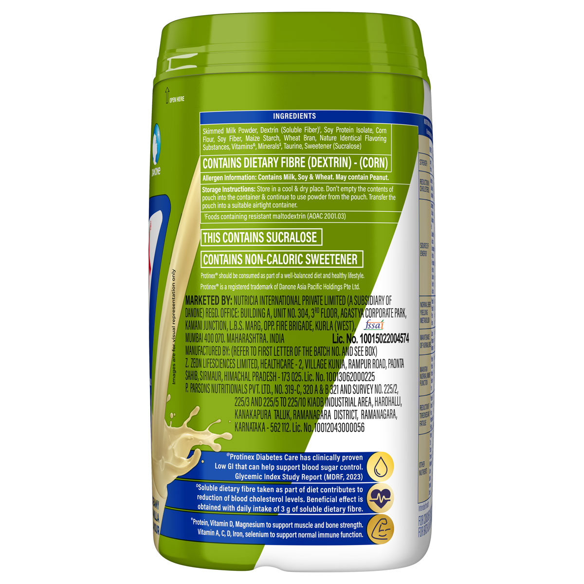 Protinex Diabetes Care Creamy Vanilla Flavour Nutrition Powder 400 gm | For Blood Sugar, Weight Management & Strength, Pack of 1 Protinex Diabetes Care Creamy Vanilla Flavour Nutrition Powder 400 gm | For Blood Sugar, Weight Management & Strength, Pack of 1