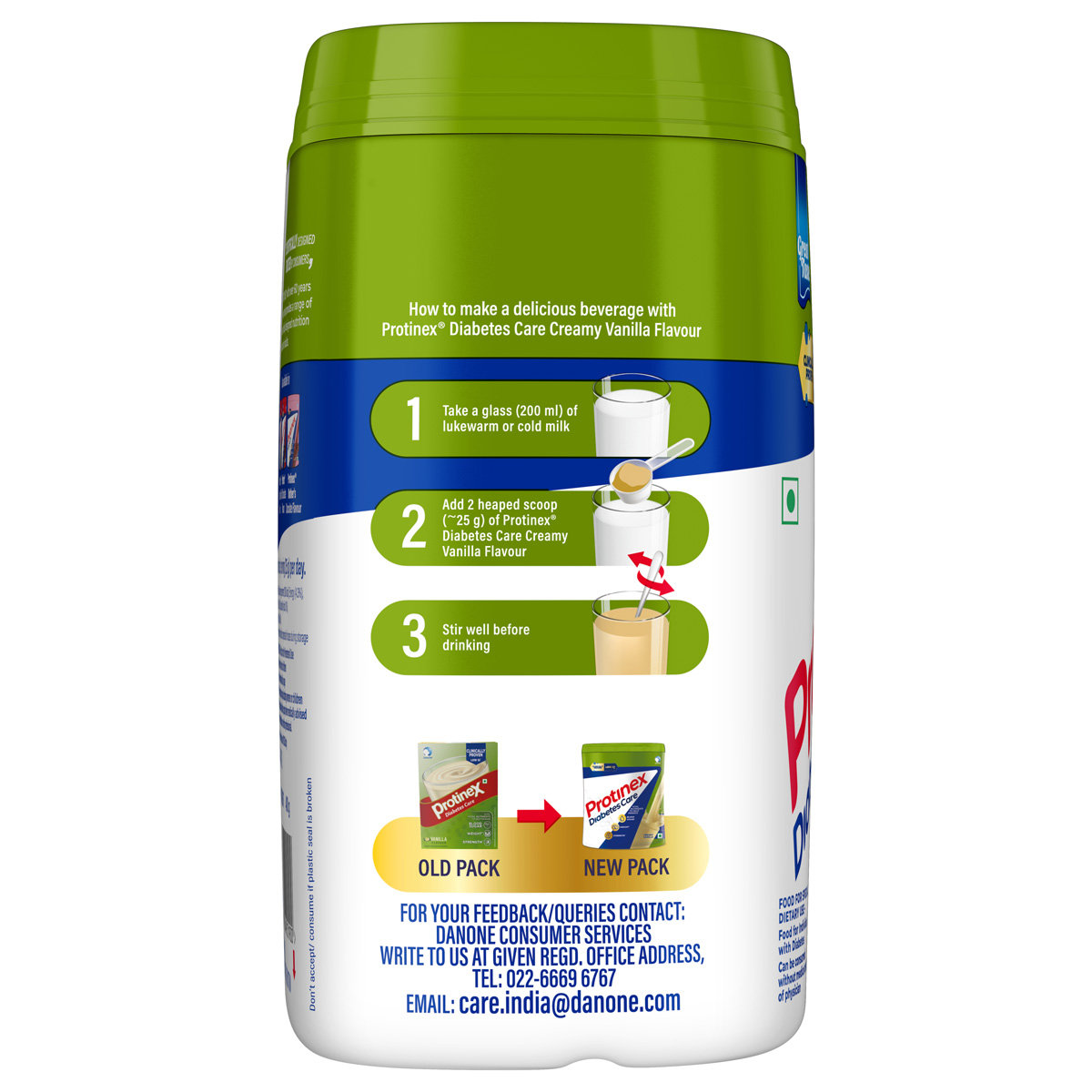 Protinex Diabetes Care Creamy Vanilla Flavour Nutrition Powder 400 gm | For Blood Sugar, Weight Management & Strength, Pack of 1 Protinex Diabetes Care Creamy Vanilla Flavour Nutrition Powder 400 gm | For Blood Sugar, Weight Management & Strength, Pack of 1