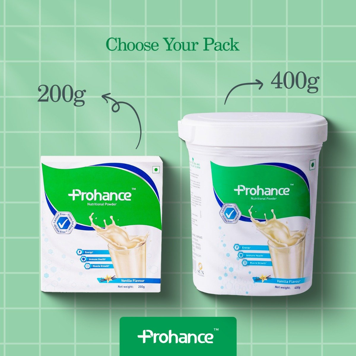 Prohance Vanilla Powder 200 gm, Pack of 1 Prohance Vanilla Powder 200 gm, Pack of 1