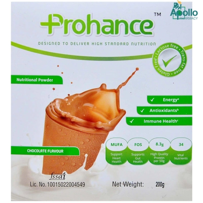 Prohance Chocolate Powder 200 gm, Pack of 1