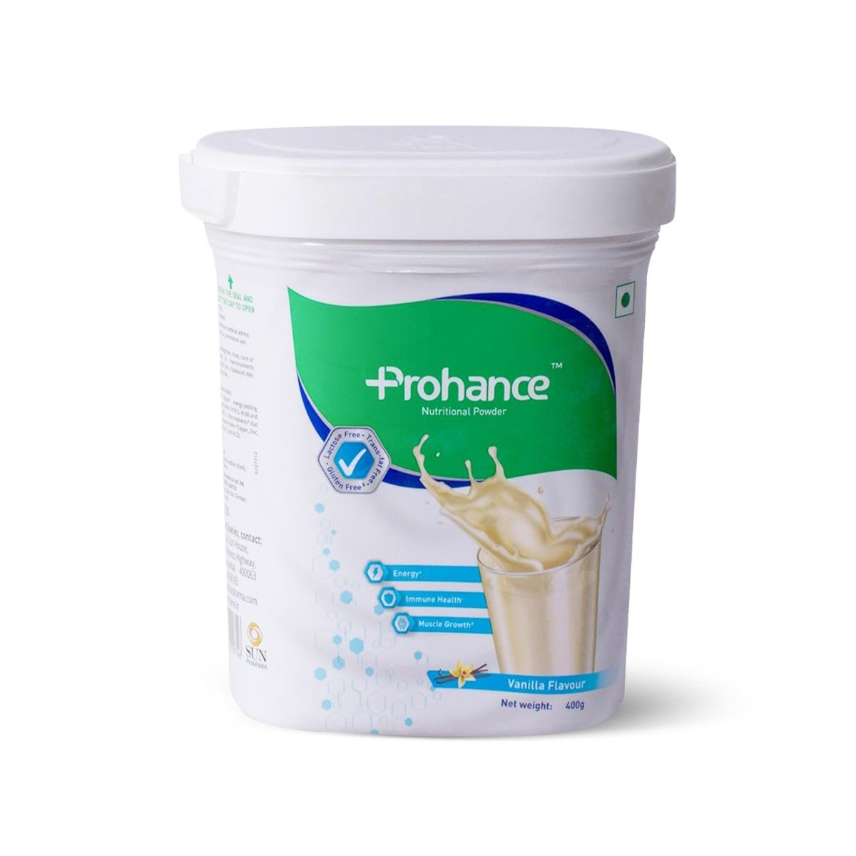 Prohance Vanilla Flavour Nutritional Drink Powder, 400 gm, Pack of 1 Prohance Vanilla Flavour Nutritional Drink Powder, 400 gm, Pack of 1