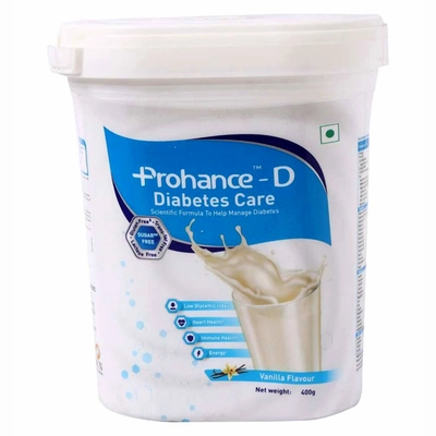 Prohance-D Sugar Free Vanilla Powder 400 gm, Pack of 1