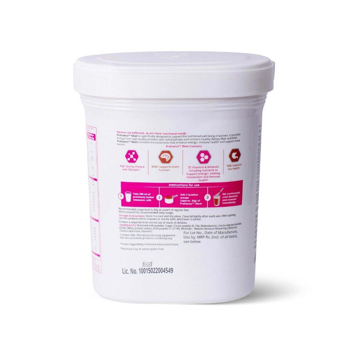 Prohance Mom Chocolate Flavour Powder, 400 gm, Pack of 1 Prohance Mom Chocolate Flavour Powder, 400 gm, Pack of 1