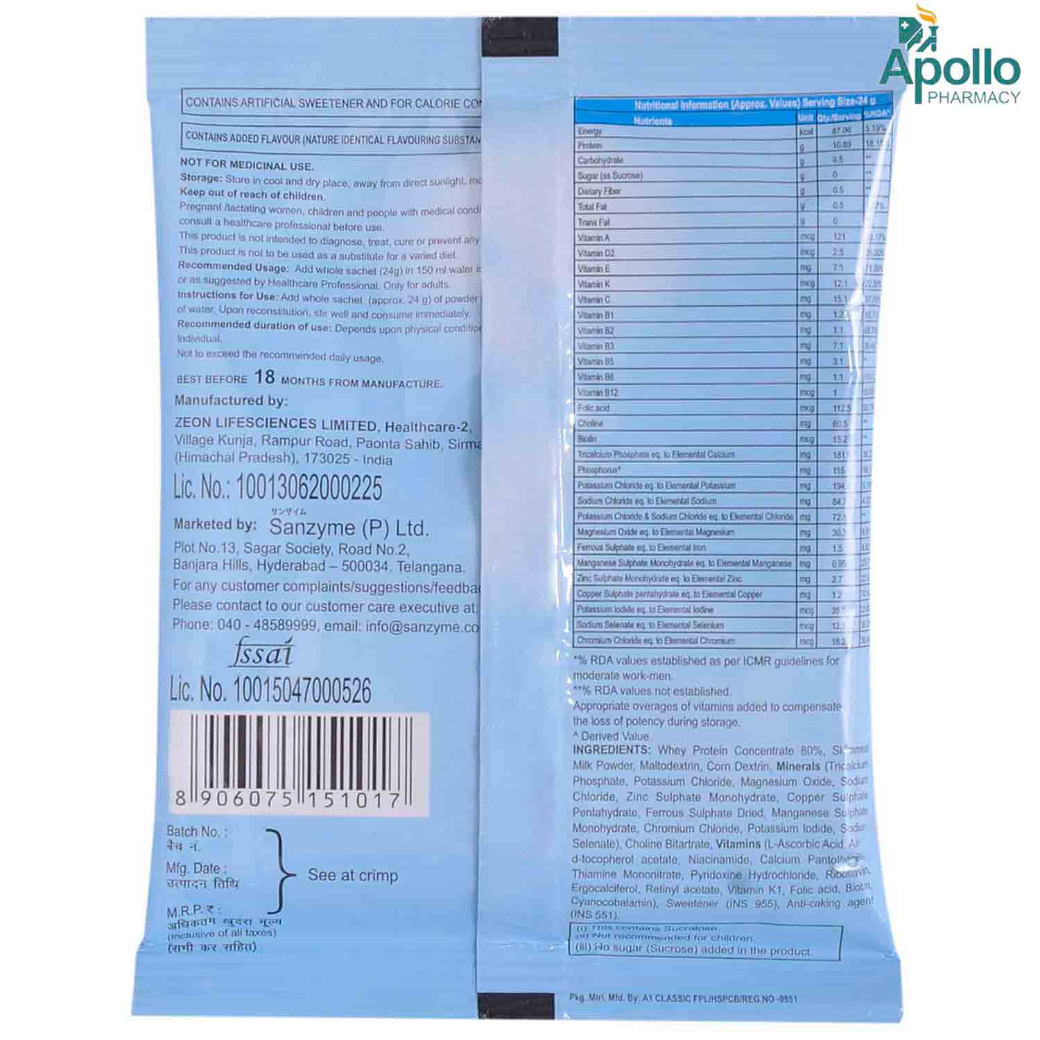 ProBC Sachet 24 gm Price, Uses, Side Effects, Composition - Apollo Pharmacy