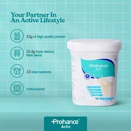 Buy Prohance Active Vanilla Flavour Nutritional Drink Powder, 400 gm ...