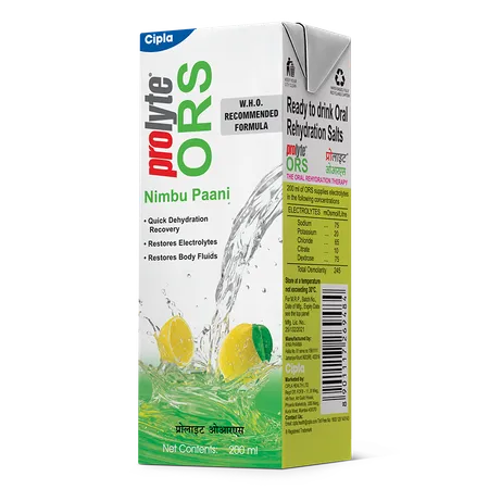 Prolyte ORS Nimbu Pani Flavour Energy Drink, 200 ml
