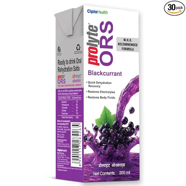 Prolyte ORS Blackcurrant Flavour Drink 200 ml