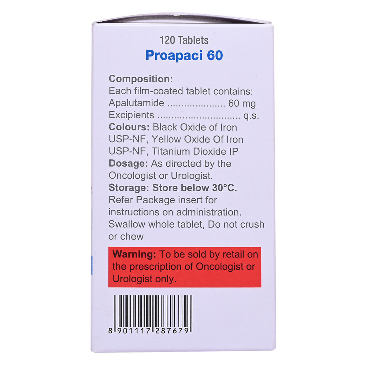 Proapaci 60 Tablet 120's, Pack of 1 Tablet Proapaci 60 Tablet 120's, Pack of 1 Tablet