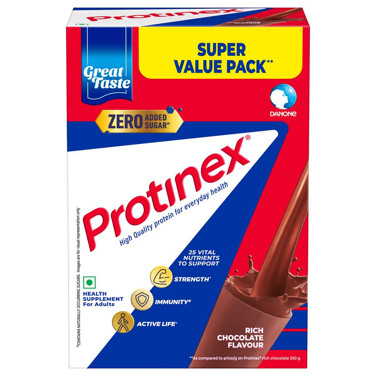 Protinex Rich Chocolate Flavour Nutrition Powder for Adults, 1 kg, Pack of 1 Protinex Rich Chocolate Flavour Nutrition Powder for Adults, 1 kg, Pack of 1