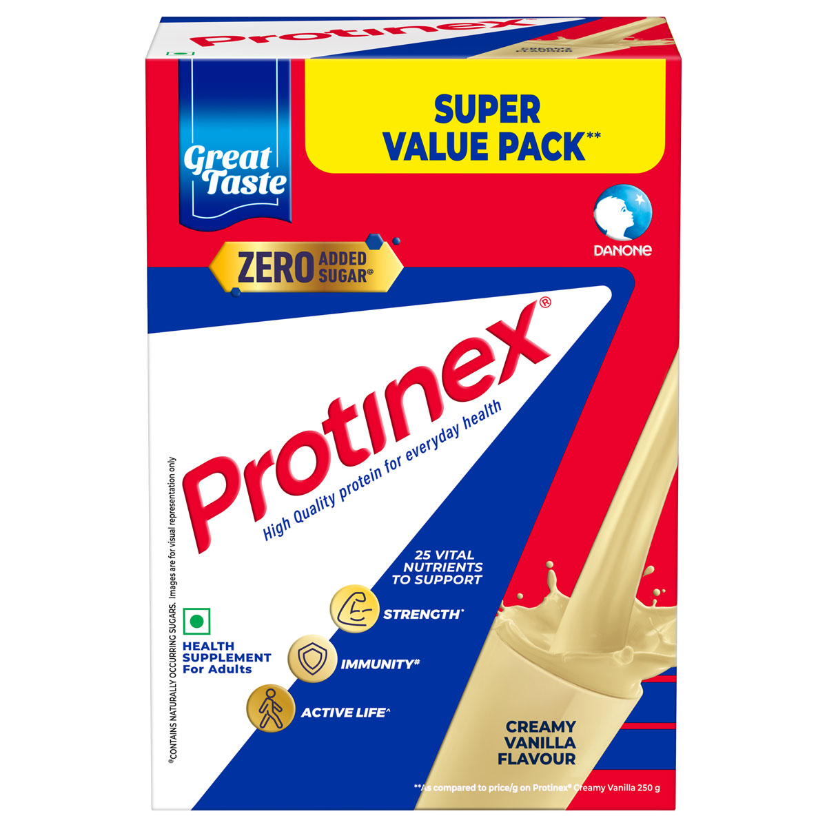 Protinex Creamy Vanilla Flavour Nutrition Powder for Adults, 1 kg, Pack of 1 Protinex Creamy Vanilla Flavour Nutrition Powder for Adults, 1 kg, Pack of 1