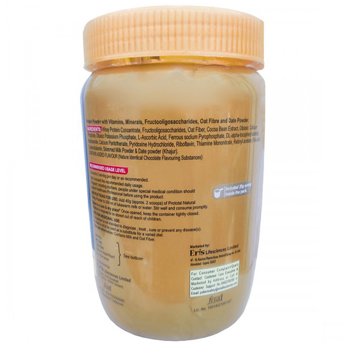 Prototal Natural Belgian Chocolate Flavour Whey Protein Powder, 480 gm, Pack of 1 Prototal Natural Belgian Chocolate Flavour Whey Protein Powder, 480 gm, Pack of 1