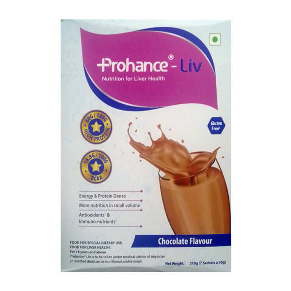 Prohance-Liv Chocolate Flavour Powder 210 gm (7x30 gm), Pack of 1 Prohance-Liv Chocolate Flavour Powder 210 gm (7x30 gm), Pack of 1