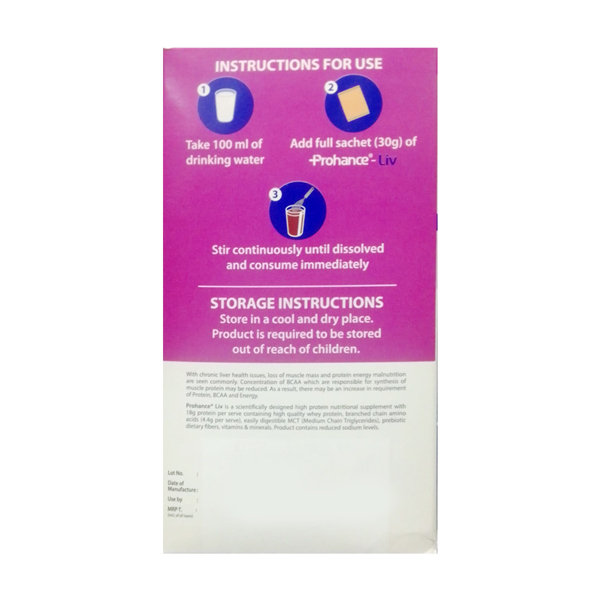 Prohance-Liv Chocolate Flavour Powder 210 gm (7x30 gm), Pack of 1 Prohance-Liv Chocolate Flavour Powder 210 gm (7x30 gm), Pack of 1