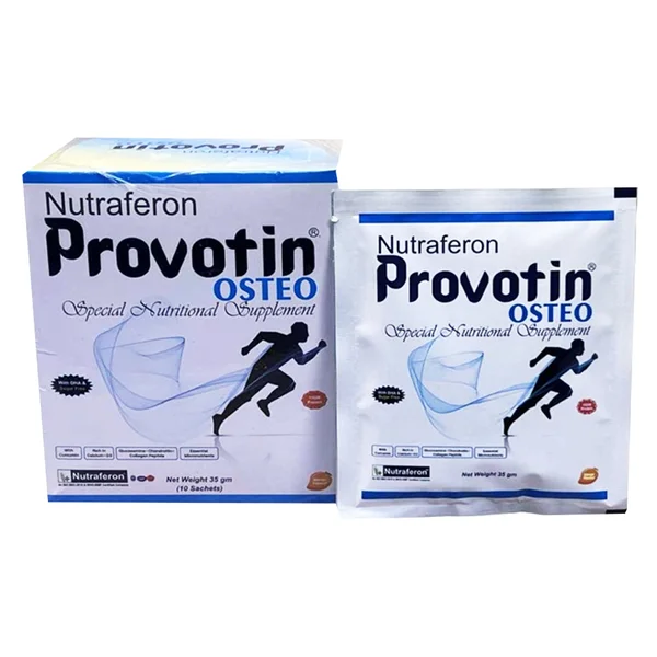 Nutraferon Provotin Osteo Sugar Free Mango Flavour Powder Sachet 10x35 gm