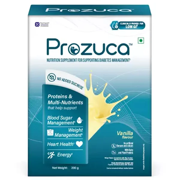 Prozuca Vanilla Flavour Diabetes Nutrition Powder, 200 gm