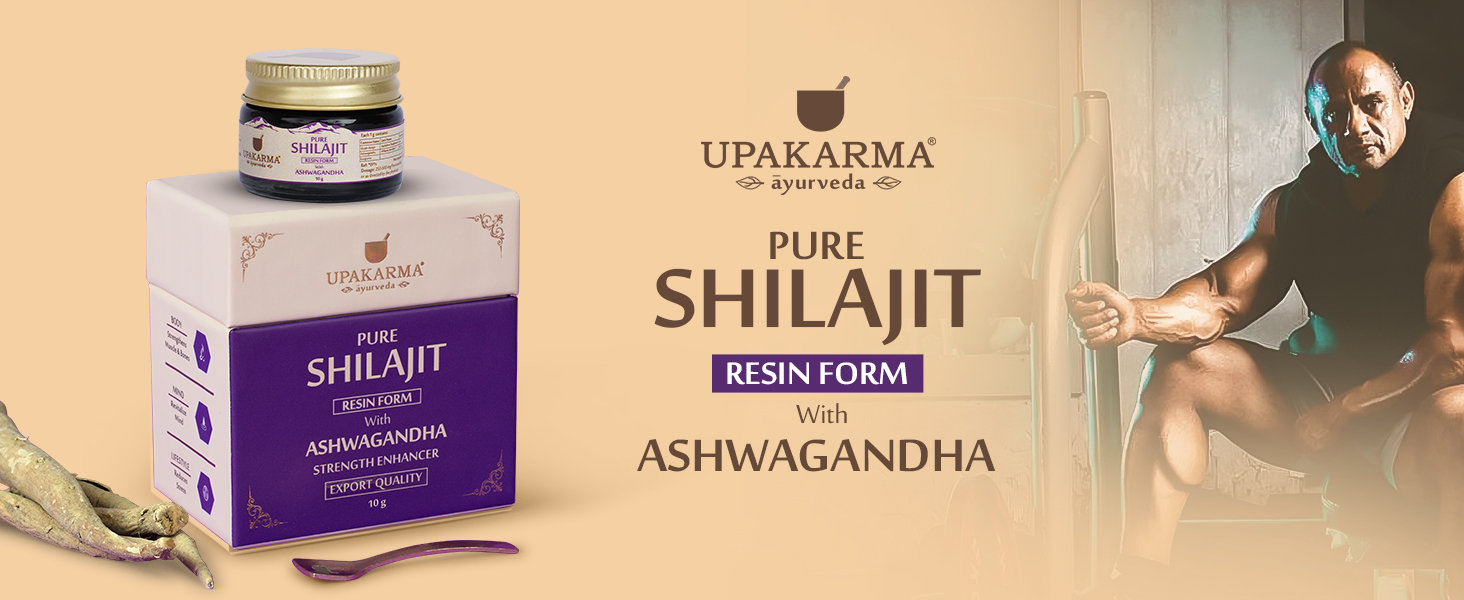 Upakarma Ayurveda Pure Shilajit Resin Form with Ashwagandha, 10 gm, Pack of 1 Upakarma Ayurveda Pure Shilajit Resin Form with Ashwagandha, 10 gm, Pack of 1