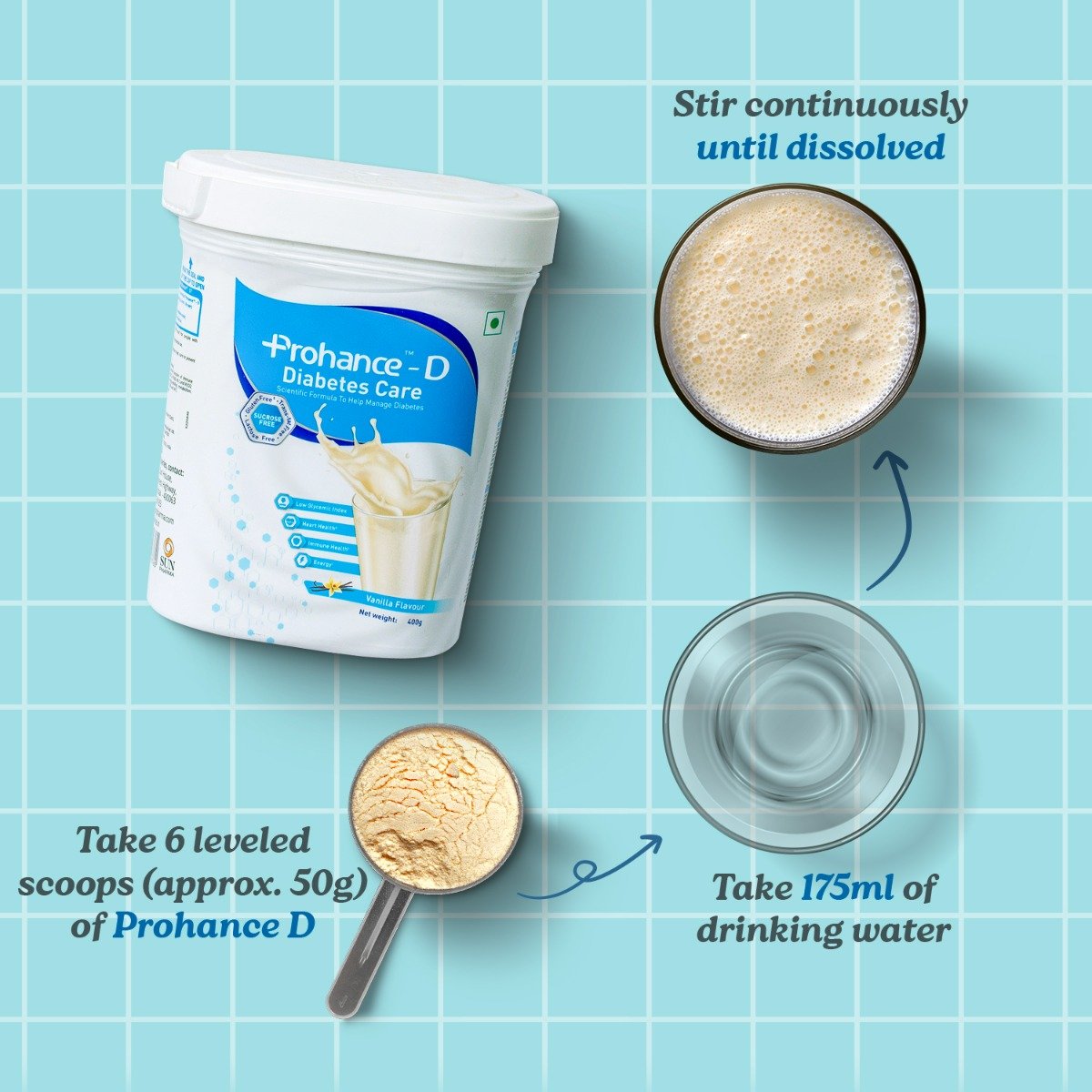 Prohance-D Sugar Free Vanilla Powder 400 gm, Pack of 1 Prohance-D Sugar Free Vanilla Powder 400 gm, Pack of 1